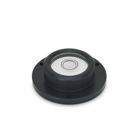 Otto Ganter Bull Eye Level with Mounting Flange, GN 2277